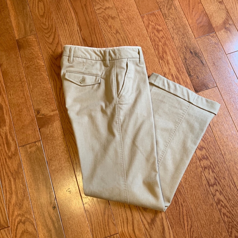 Gap Wide Leg Cuffed Fully lined Tan Pants